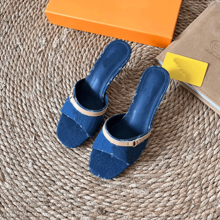 LV Denim Heels
